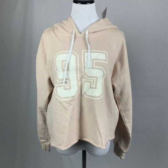 Current Elliot Peach Pink Cropped Pullover Hoodie - Picture 2 of 7